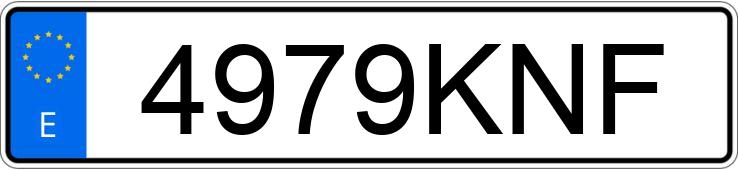 Numer rejestracyjny 4979KNF posiada HONDA HR-V