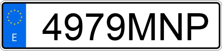 Numer rejestracyjny 4979MNP posiada BMW IX1