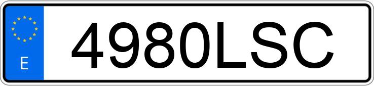 Numer rejestracyjny 4980LSC posiada BMW X5