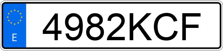 Numer rejestracyjny 4982KCF posiada PEUGEOT EXPERT Numer rejestracyjny 4982KCF posiada PEUGEOT EXPERT