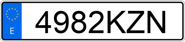 Numer rejestracyjny 4982KZN posiada MERCEDES CLA (118)