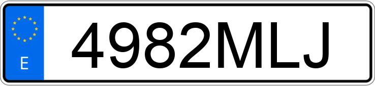 Numer rejestracyjny 4982MLJ posiada NISSAN X-TRAIL