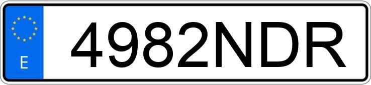 Numer rejestracyjny 4982NDR posiada RENAULT ZOE