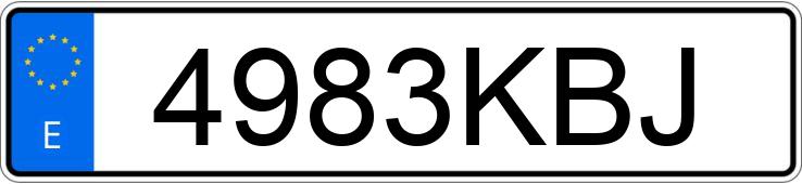 Numer rejestracyjny 4983KBJ posiada SEAT IBIZA Numer rejestracyjny 4983KBJ posiada SEAT IBIZA