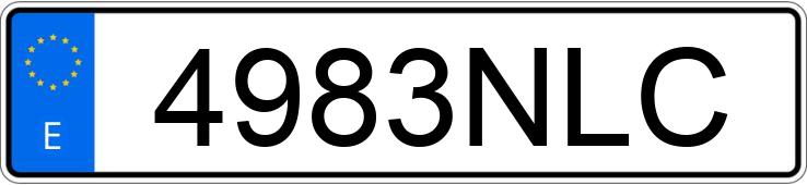 Numer rejestracyjny 4983NLC posiada RENAULT K