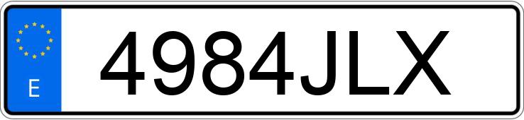 Numer rejestracyjny 4984JLX posiada LAND ROVER RANGE ROVER SPORT