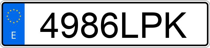 Numer rejestracyjny 4986LPK posiada SEAT LEON