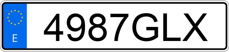 Numer rejestracyjny 4987GLX posiada VOLKSWAGEN TOUAREG