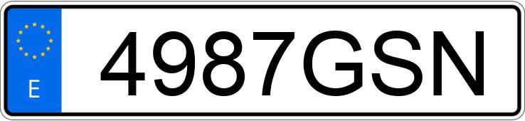 Numer rejestracyjny 4987GSN posiada VOLKSWAGEN POLO