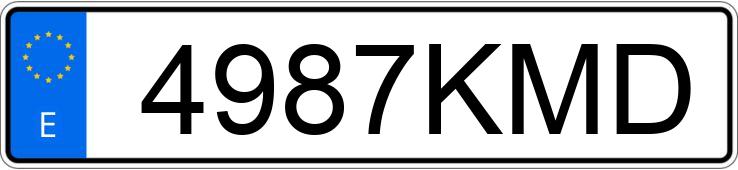 Numer rejestracyjny 4987KMD posiada YAMAHA T-MAX