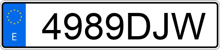 Numer rejestracyjny 4989DJW posiada SEAT LEON Numer rejestracyjny 4989DJW posiada SEAT LEON