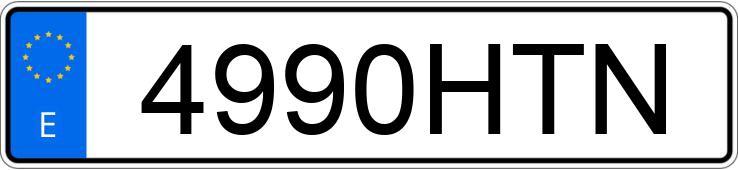 Numer rejestracyjny 4990HTN posiada SEAT LEON