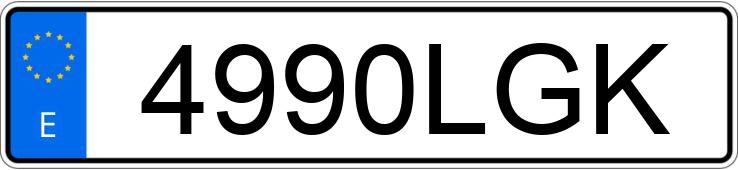 Numer rejestracyjny 4990LGK posiada VOLVO XC40