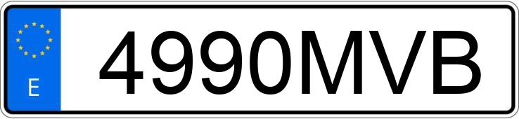 Numer rejestracyjny 4990MVB posiada MERCEDES EQE SUV (294)