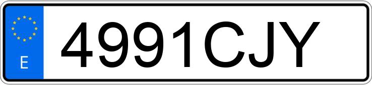 Numer rejestracyjny 4991CJY posiada VOLKSWAGEN POLO