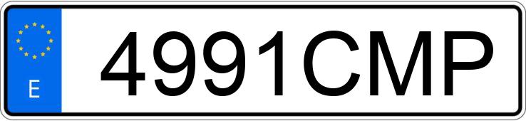 Numer rejestracyjny 4991CMP posiada MERCEDES E 220 (210)