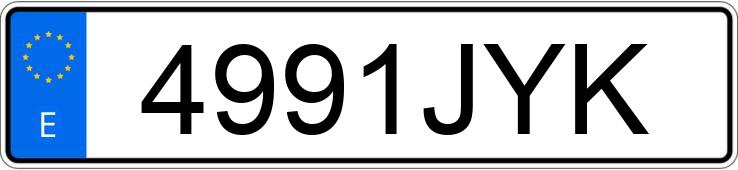 Numer rejestracyjny 4991JYK posiada HONDA XLR 125