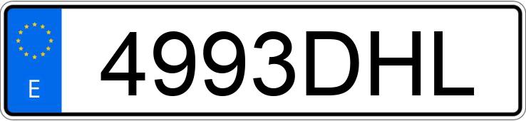 Numer rejestracyjny 4993DHL posiada AUDI A4
