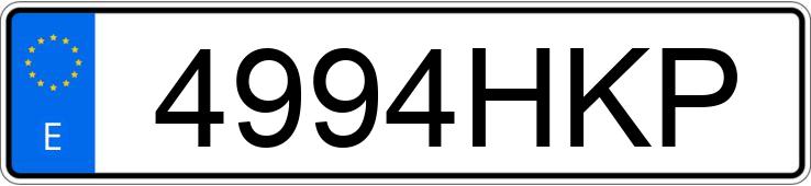 Numer rejestracyjny 4994HKP posiada BMW SERIE 5