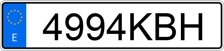 Numer rejestracyjny 4994KBH posiada MERCEDES E (213)