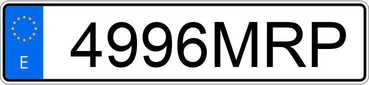 Numer rejestracyjny 4996MRP posiada RENAULT MEGANE