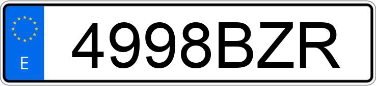 Numer rejestracyjny 4998BZR posiada RENAULT LAGUNA Numer rejestracyjny 4998BZR posiada RENAULT LAGUNA