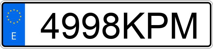 Numer rejestracyjny 4998KPM posiada VOLKSWAGEN POLO