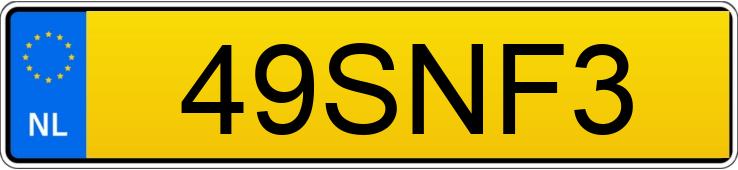 Numer rejestracyjny 49SNF3 posiada BMW 1ER REIHE 1A31