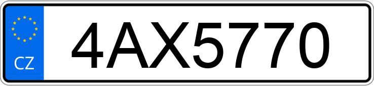 Numer rejestracyjny 4AX5770 posiada FERRARI FERRARI 488 GTB