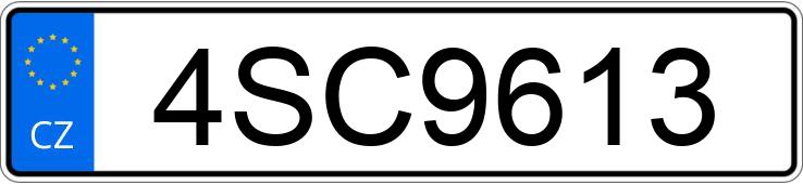 Numer rejestracyjny 4SC9613 posiada Bmw E36 M3