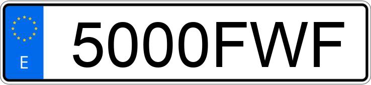 Numer rejestracyjny 5000FWF posiada BMW SERIE 3 Numer rejestracyjny 5000FWF posiada BMW SERIE 3