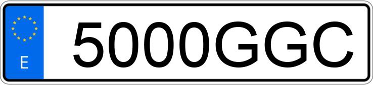 Numer rejestracyjny 5000GGC posiada FORD TRANSIT