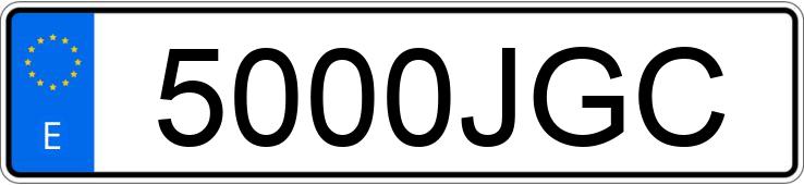 Numer rejestracyjny 5000JGC posiada NISSAN PULSAR