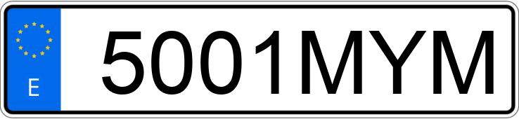 Numer rejestracyjny 5001MYM posiada VOLKSWAGEN TIGUAN
