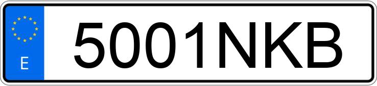 Numer rejestracyjny 5001NKB posiada MERCEDES A (176)