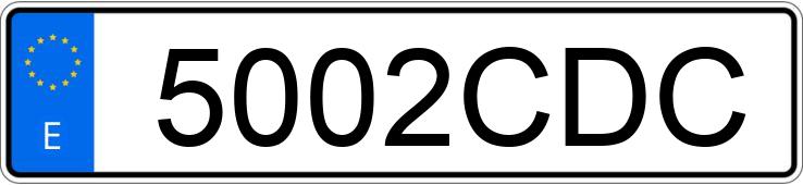 Numer rejestracyjny 5002CDC posiada SEAT IBIZA Numer rejestracyjny 5002CDC posiada SEAT IBIZA