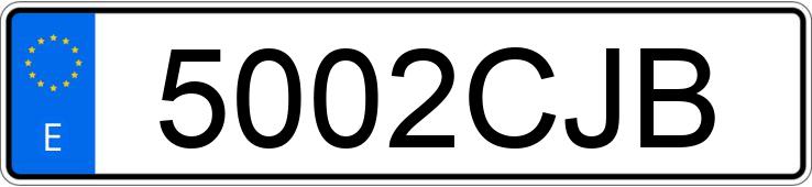 Numer rejestracyjny 5002CJB posiada SAAB 9-5