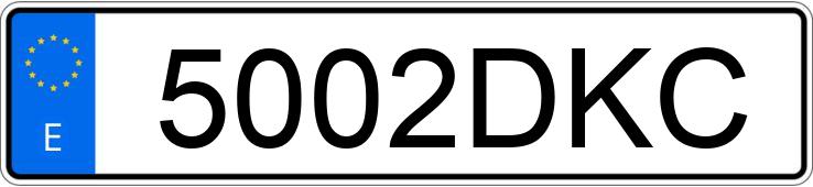 Numer rejestracyjny 5002DKC posiada AUDI A6