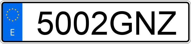 Numer rejestracyjny 5002GNZ posiada RENAULT MEGANE