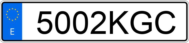 Registreringsnummer5002KGC har VOLKSWAGEN GOLF