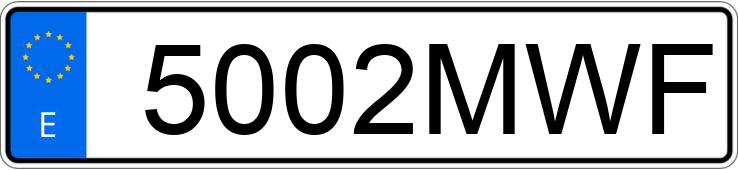 Numer rejestracyjny 5002MWF posiada NISSAN QASHQAI