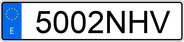 Numer rejestracyjny 5002NHV posiada JEEP CHEROKEE