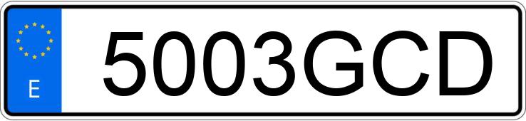 Numer rejestracyjny 5003GCD posiada BMW SERIE 1