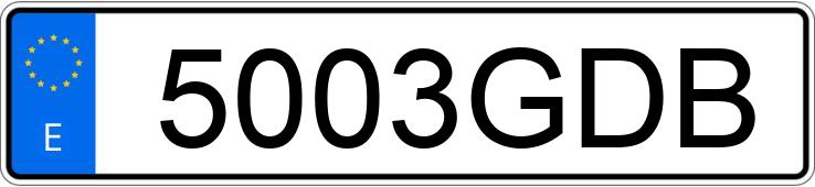 Numer rejestracyjny 5003GDB posiada VOLKSWAGEN JETTA