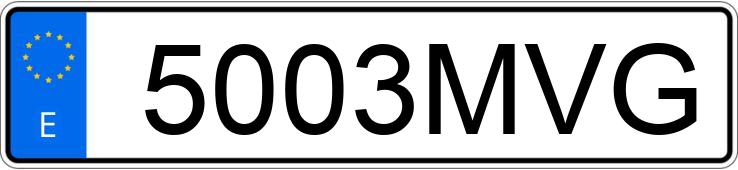 Numer rejestracyjny 5003MVG posiada BMW X6