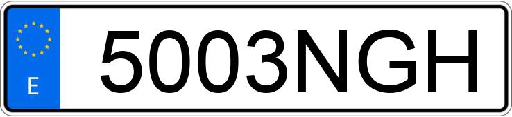 Numer rejestracyjny 5003NGH posiada VOLVO XC40