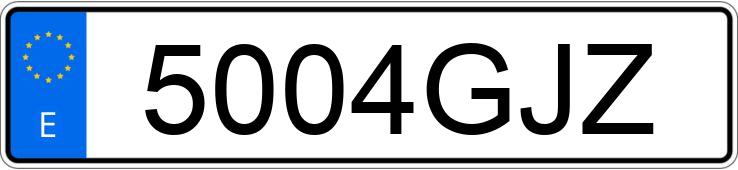 Numer rejestracyjny 5004GJZ posiada CITROEN XSARA