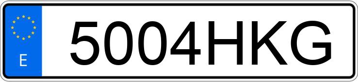 Numer rejestracyjny 5004HKG posiada JAGUAR XF