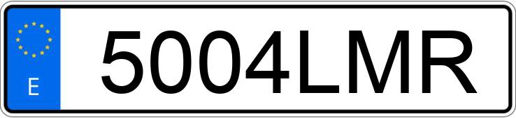 Numer rejestracyjny 5004LMR posiada AUDI A3 SPORTBACK