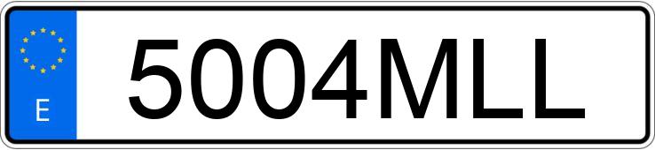 Numer rejestracyjny 5004MLL posiada SUZUKI DL 650